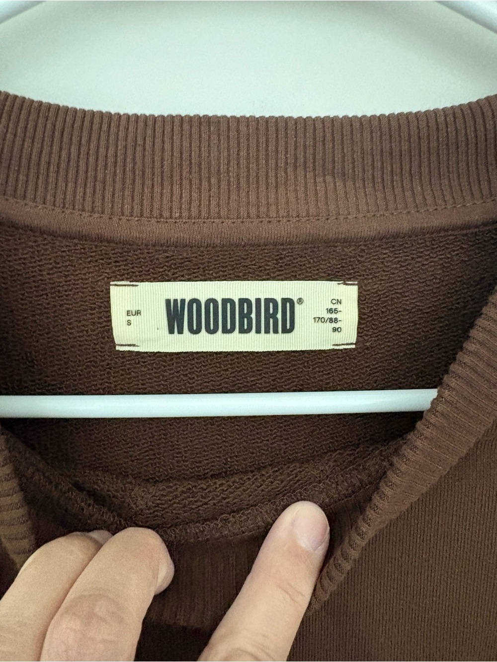 Woodbird Brown Graphic Crewneck Sweatshirt Men’s EUR S / US Small Oversized - Picture 5 of 6
